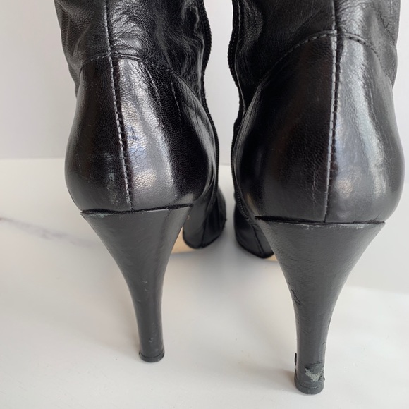 Enzo Angiolini EAKNIT Black Leather Boots 10.5M - Picture 5 of 8